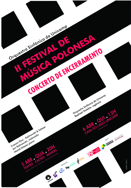 Orquestra Sinfônica da Unicamp realiza concerto de encerramento do II Festival de música polonesa.