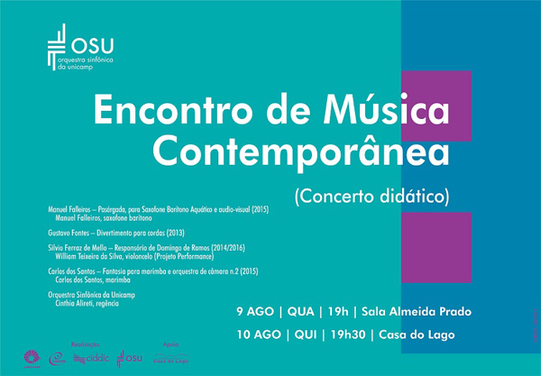 Orquestra Sinfônica da Unicamp: Encontro de Música contemporânea – Concerto Didático