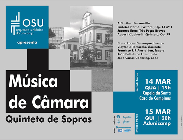 Música de Câmara – Quinteto de Sopros OSU