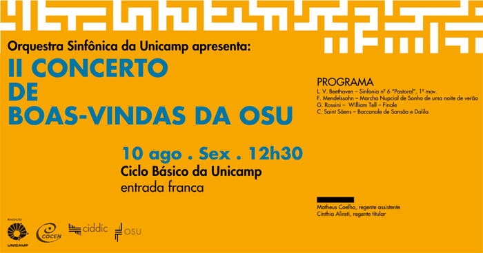 II Concerto de Boas-vindas da OSU