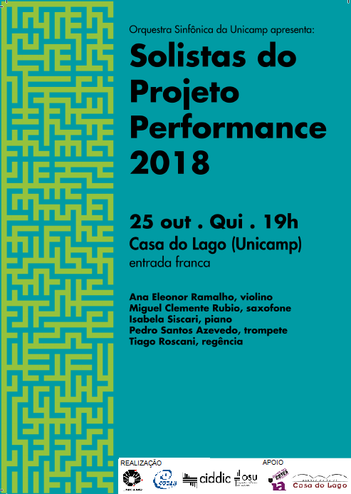 Cartaz Solistas Projeto Performance 2018