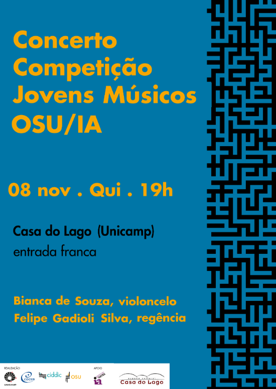 Orquestra Sinfônica da Unicamp apresenta: Concerto Competição Jovens Músicos OSU/IA
