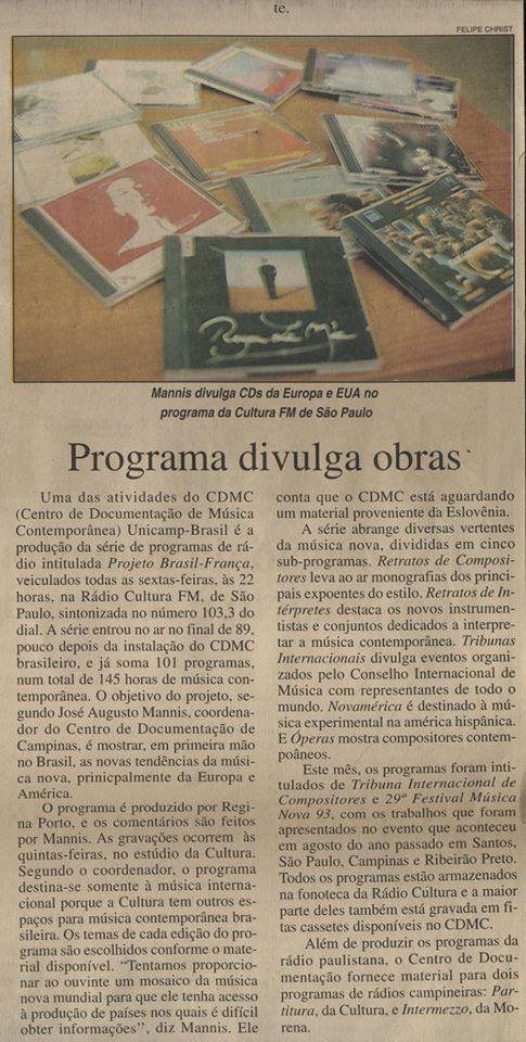 CDMC 30 anos – realizações