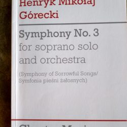 Partitura Gorecki sinfonia – jul 2019