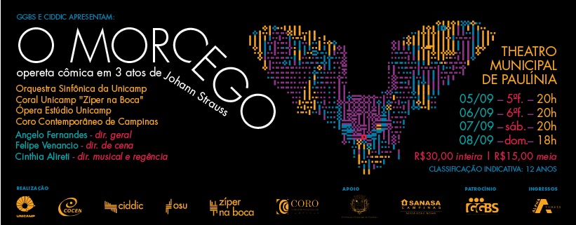 CIDDIC e GGBS apresentam: O Morcego, opereta cômica de J. Strauss