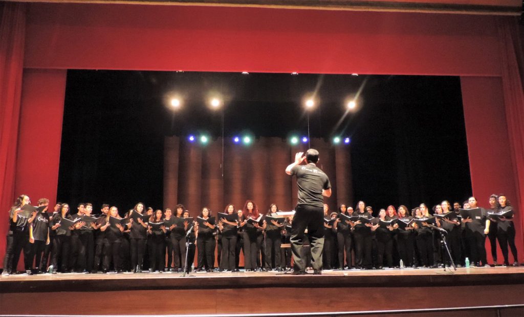 Foto do Coro Jovem Sinfônico de São José dos Campos