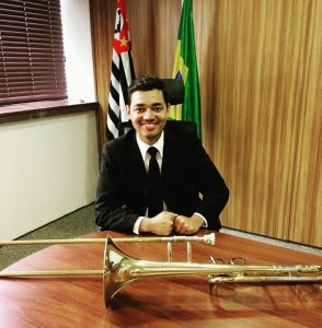 Foto de Elivelton Leite, trombone