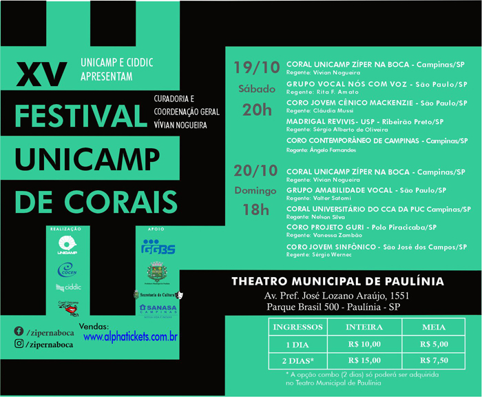 XV Festival Unicamp de Corais