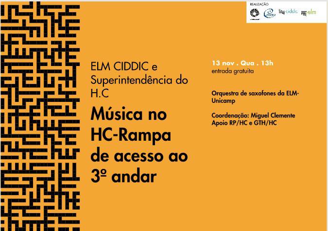 Escola Livre de Música traz uma série de apresentações musicais em parceria com a Superintendência do H.C da Unicamp