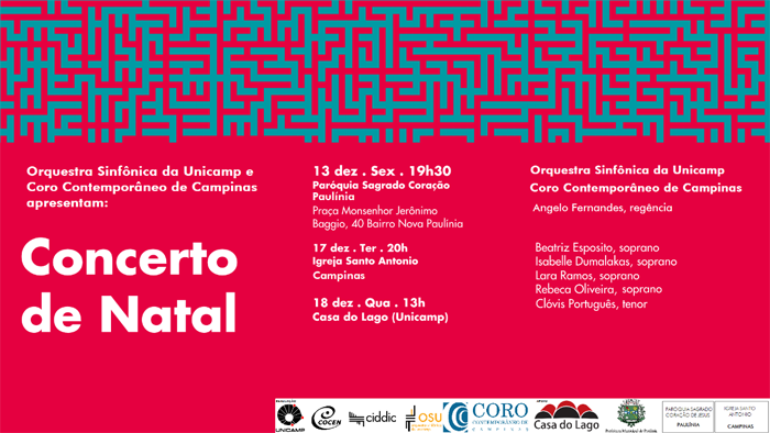 Orquestra Sinfônica da Unicamp recebe o Coro Contemporâneo de Campinas em concertos para o natal