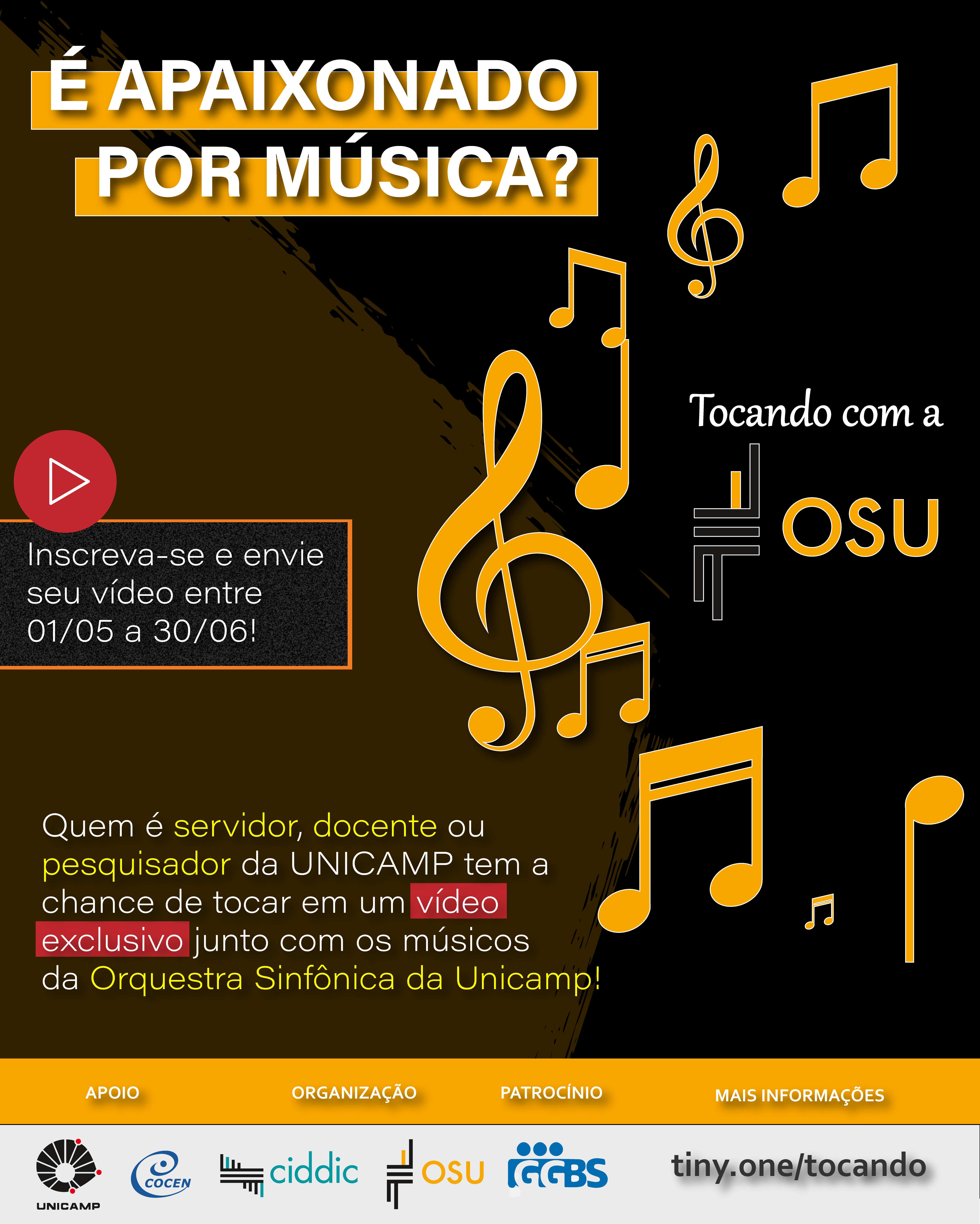 Orquestra Sinfônica da Unicamp (OSU) lança concurso de vídeos online
