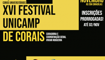 Edição Internacional Virtual Coros Universitários do Festival Unicamp de Corais – INSCRIÇÕES PRORROGADAS!
