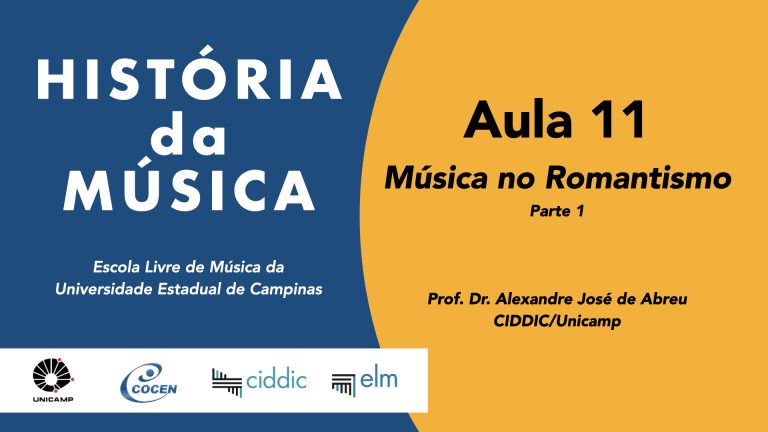 Aulas-Resumo de História da Música no Youtube