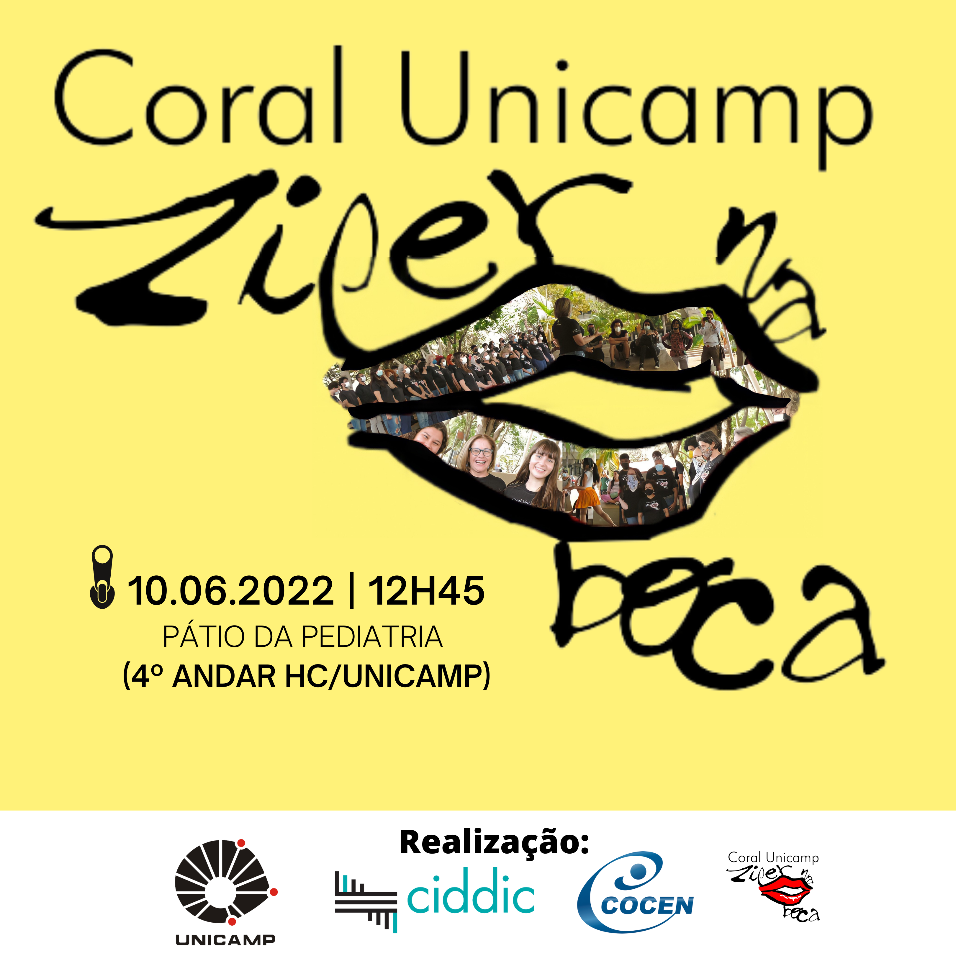 Coral Unicamp Zíper na Boca homenageia os profissionais do H.C da UNICAMP