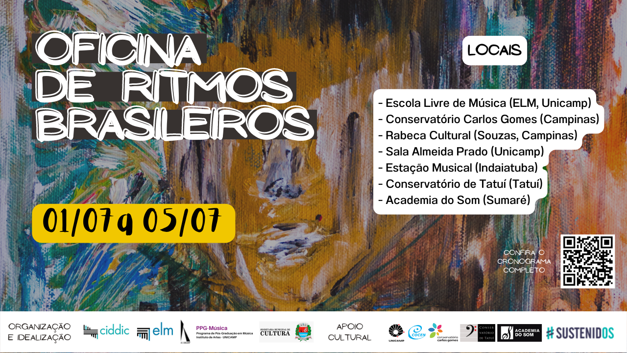 Oficina de Ritmos Brasileiros – Cronograma Geral 01/07 a 05/07