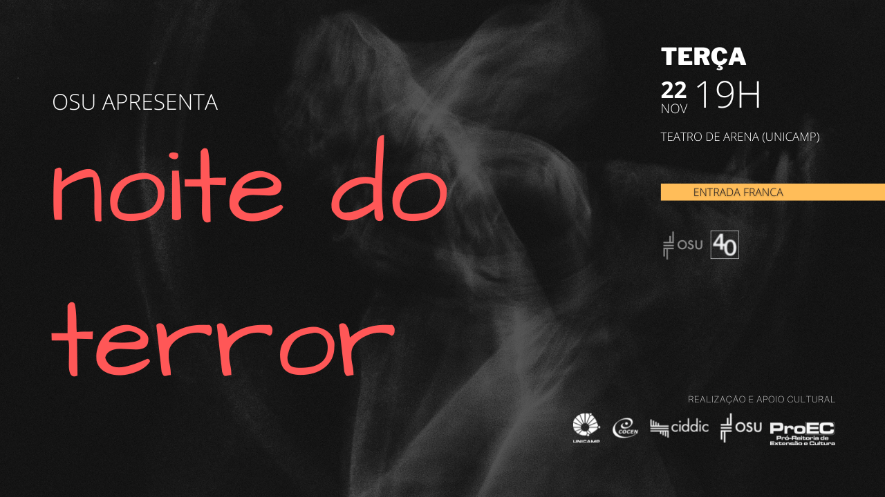 “Noite de terror” é o tema do próximo concerto da Sinfônica da Unicamp, dia 22 de novembro