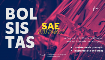 Bolsistas SAE Unicamp: OSU oferece vagas para assistente de produção e instrumentista de cordas