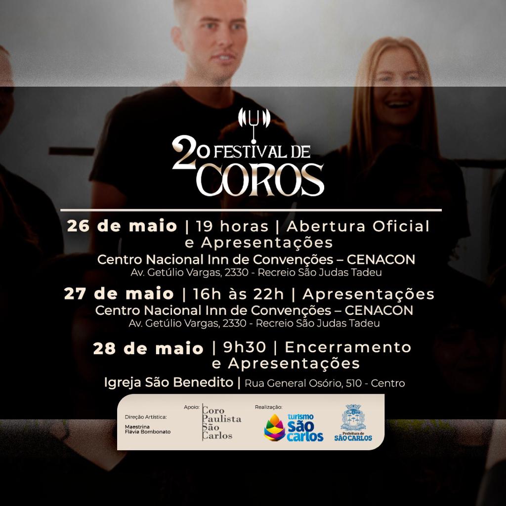 Zíper na Boca participa da segunda edição do Festival de Coros, em São Carlos