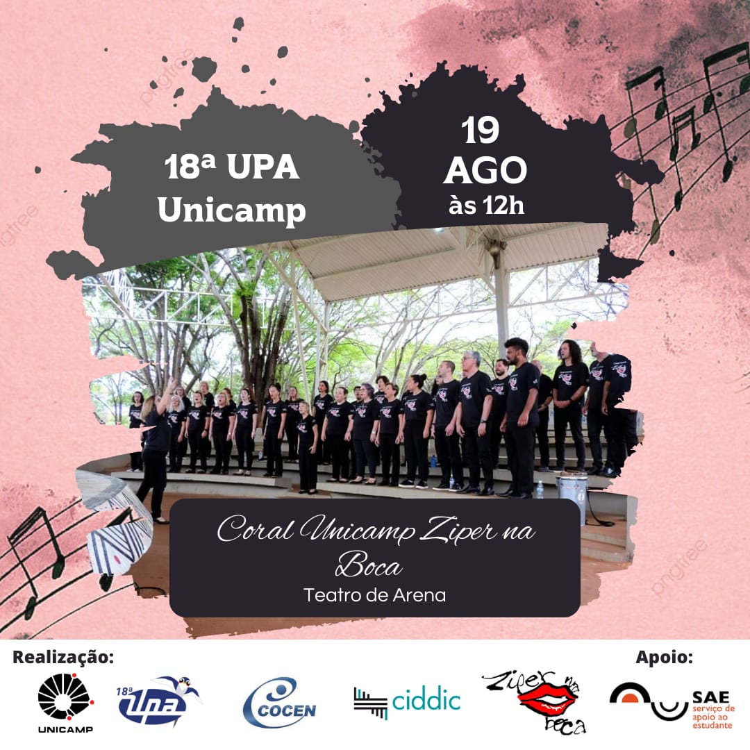 Coral Unicamp Zíper na boca na 18º UPA