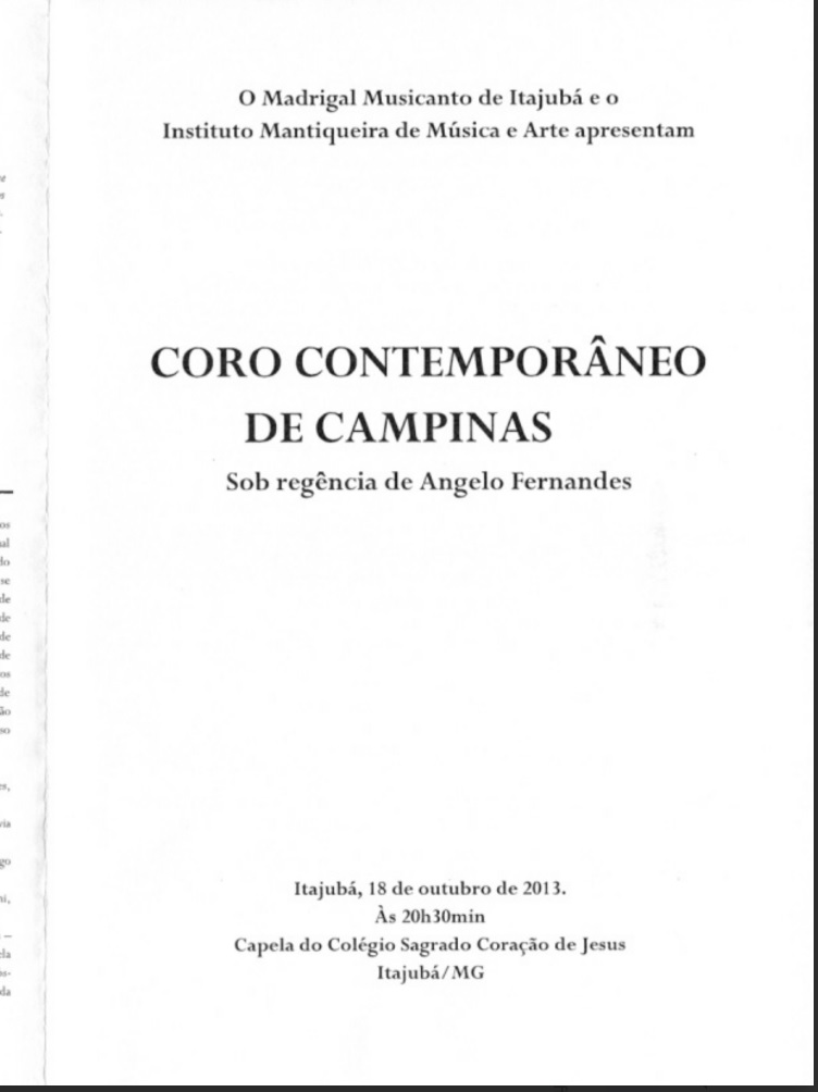 Coro Contemporâneo de Campinas a capella
