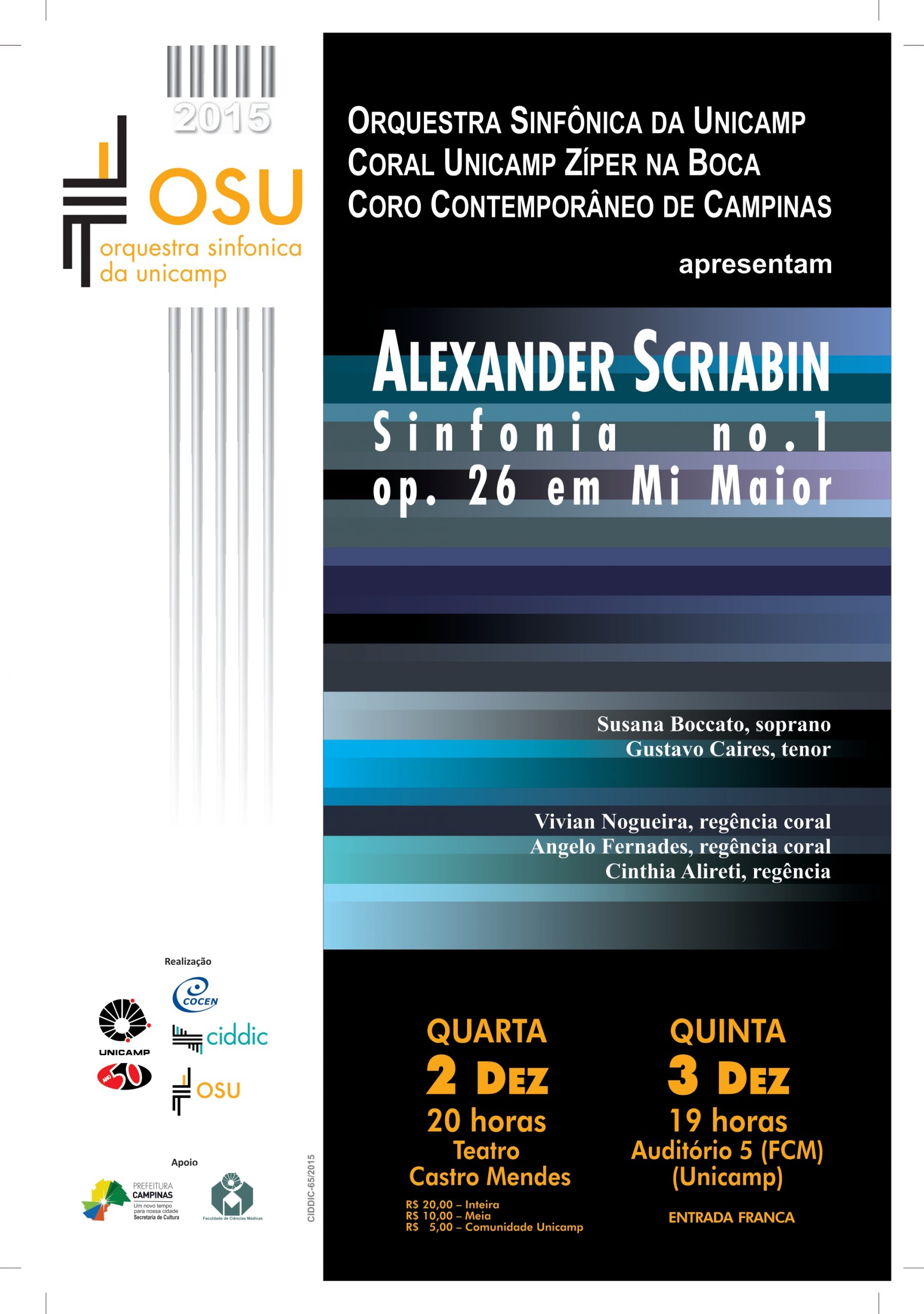 Sinfonia nº 01, op. 26 em Mi Maior – A. Scriabin