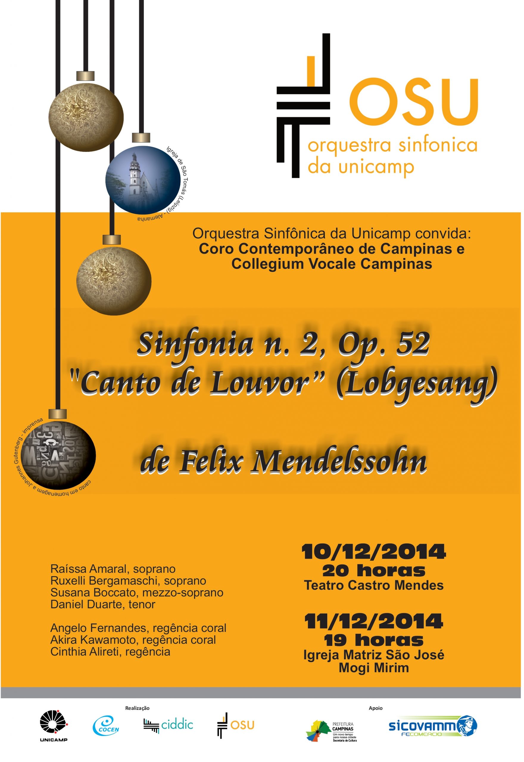 Sinfonia nº 02, Op. 52, Lobgesang – F. Mendelssohn-Bartholdy