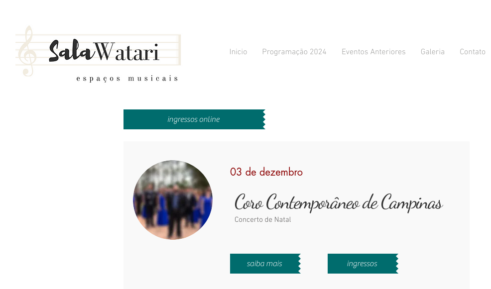 Concerto de Natal – Sala Watari