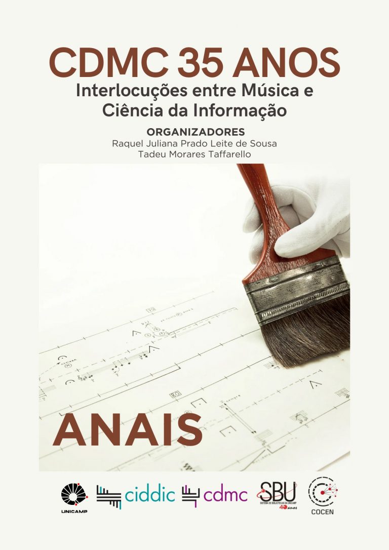 Capa: CDMC 35 anos: interlocuções entre Música e Ciência da Informação