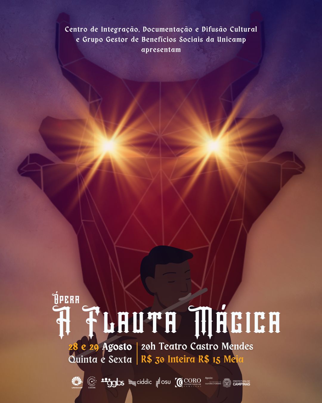 Últimos dias para garantir ingressos para a ópera “A Flauta Mágica”