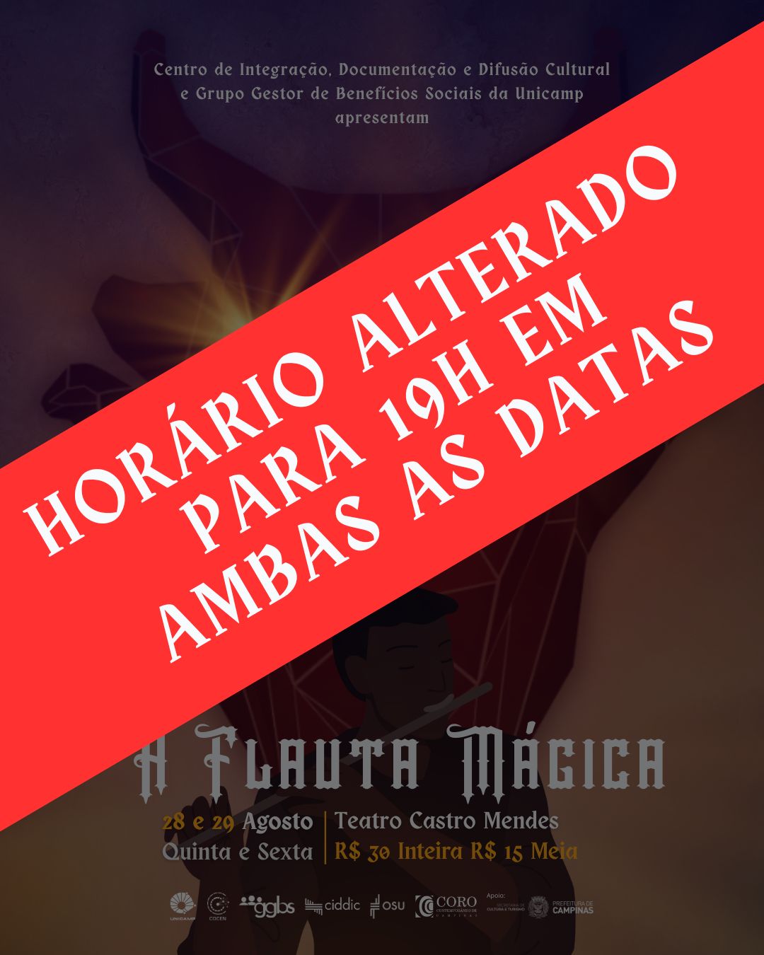 Últimos dias para garantir ingressos para a ópera “A Flauta Mágica”