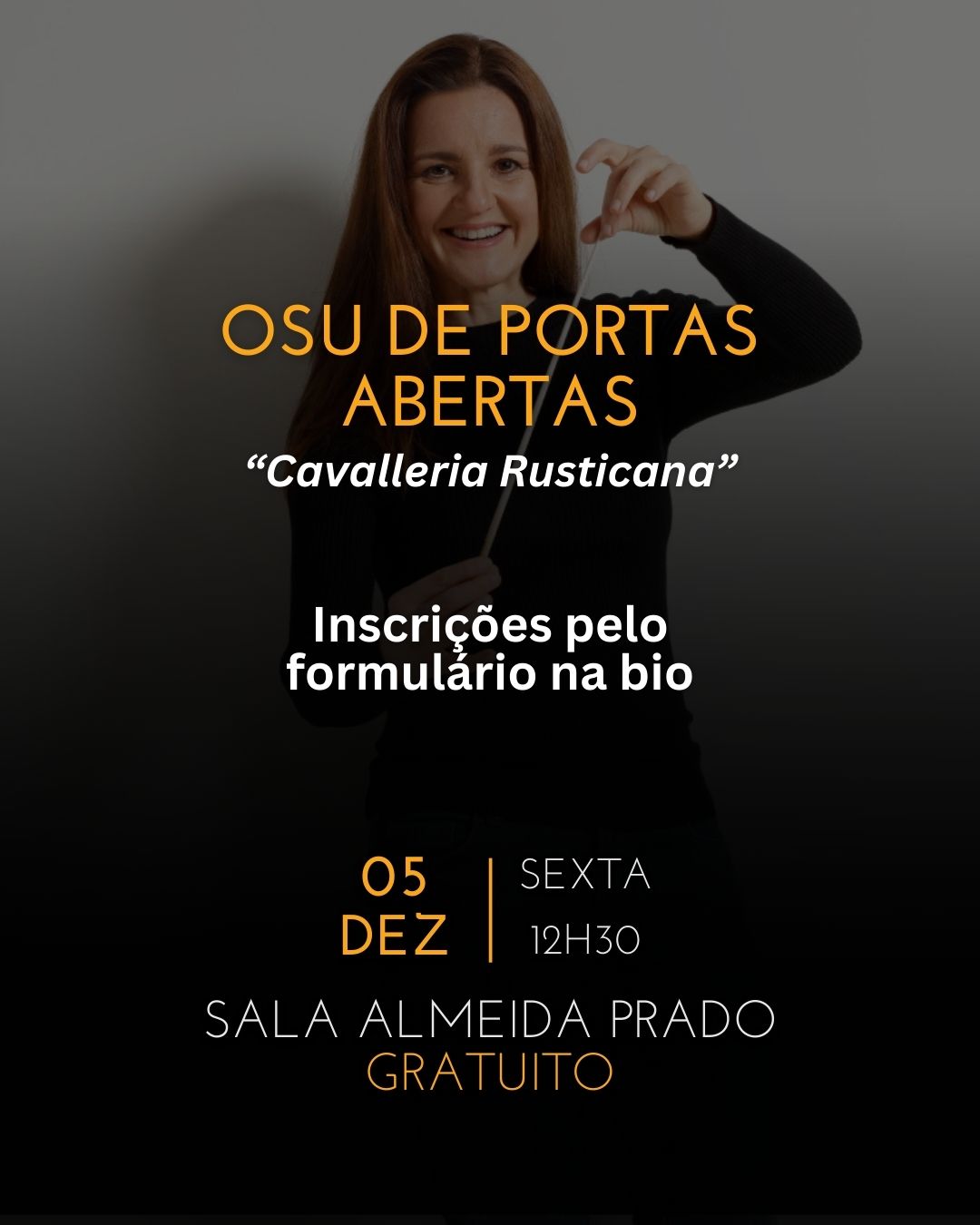 OSU Portas Abertas convida o público a explorar o universo da música sinfônica e lírica